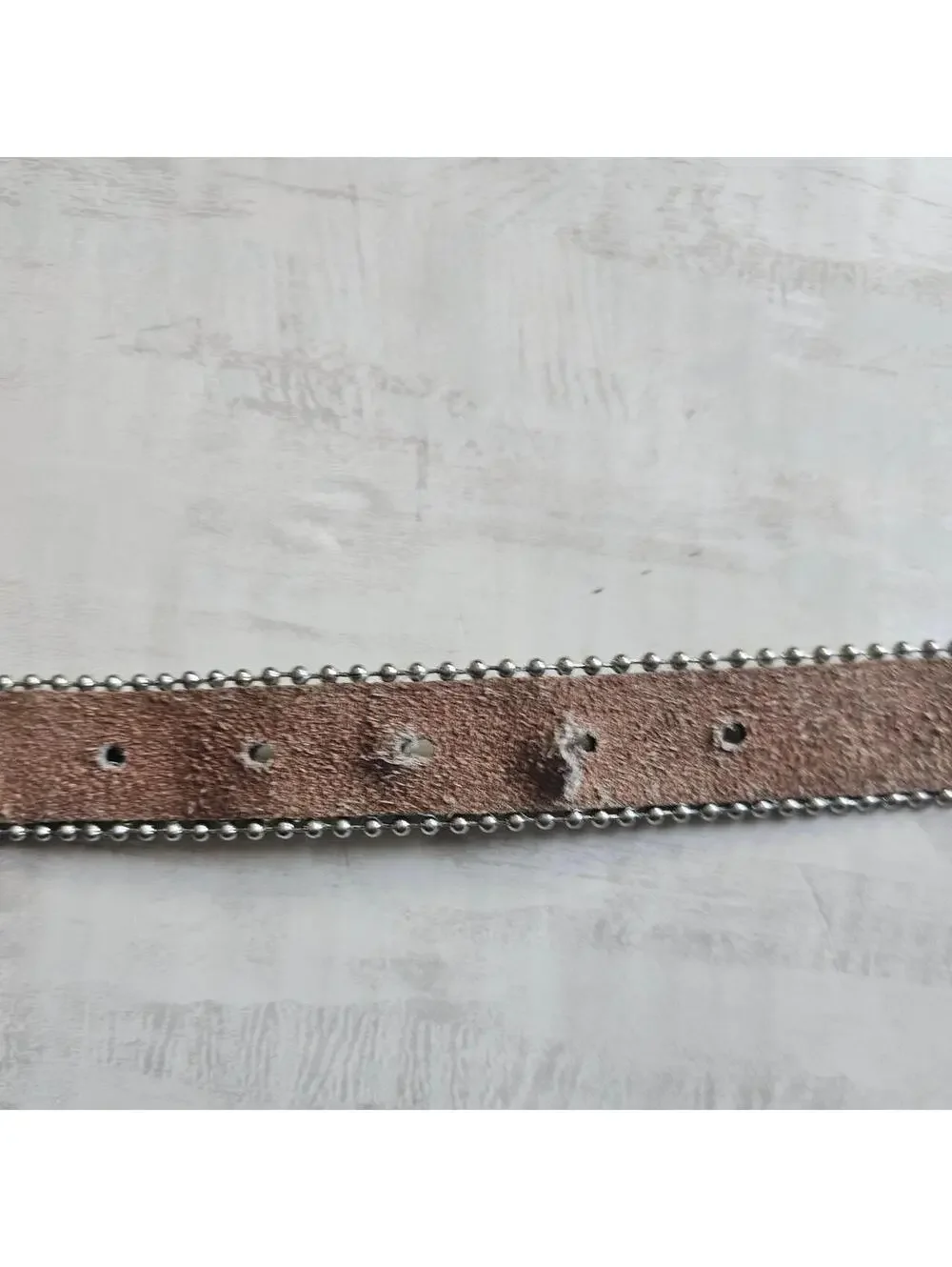 y2k Leopard Print Studded Rhinestone Belt Brown Silver Western